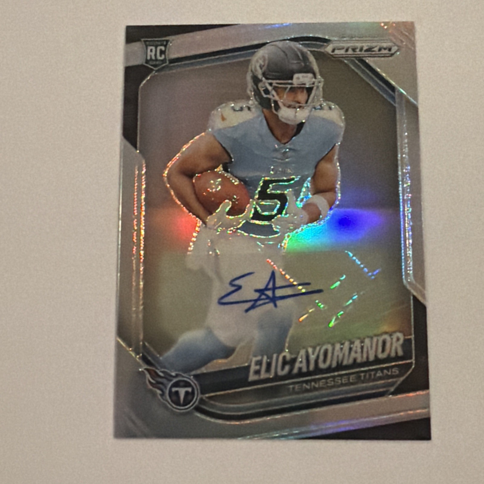 2025 Panini Prizm - Rookies Elic Ayomanor #321 Silver Prizm (RC)