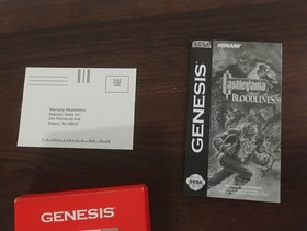 Castlevania Bloodlines - Sega Genesis - Tested And Working 