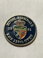 Rare 1991 Open Championship 1" Coin Style Golf Marker - Royal Birkdale Golf Club