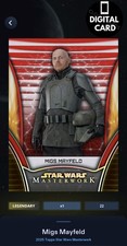 25cc Migs Mayfeld Chrome Red - Masterwork 25 Topps Star Wars Card Trader