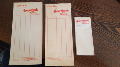 Doornkaat Norden Ostfriesland Kellnerblock Skatblock Notizblock Reklame 1950er J