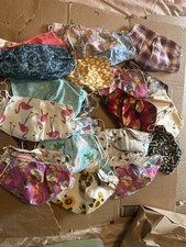 Lot Of 35 Adult Handmade face mask washable and reusable Some With Wire Nose.