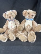 Vintage Sersha Collectibles Mohair Teddy Bear - Artist Serieta Harrell Pair Of