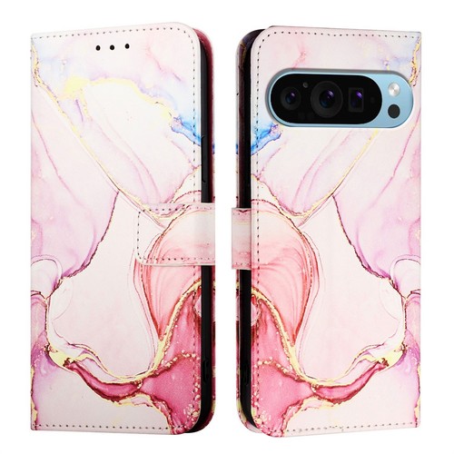 Flip Leather Case For Google Pixel 9 Pro XL/7A/8A/9A Glossy Marble Wallet Cover - Picture 82 of 96