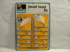Vintage  The Worth Company "Jewel Head Jig" Fishing Jig Display Card