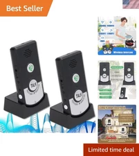 Home Intercom System Wireless Long Range Two Way Voice Doorbell Units 2pcs