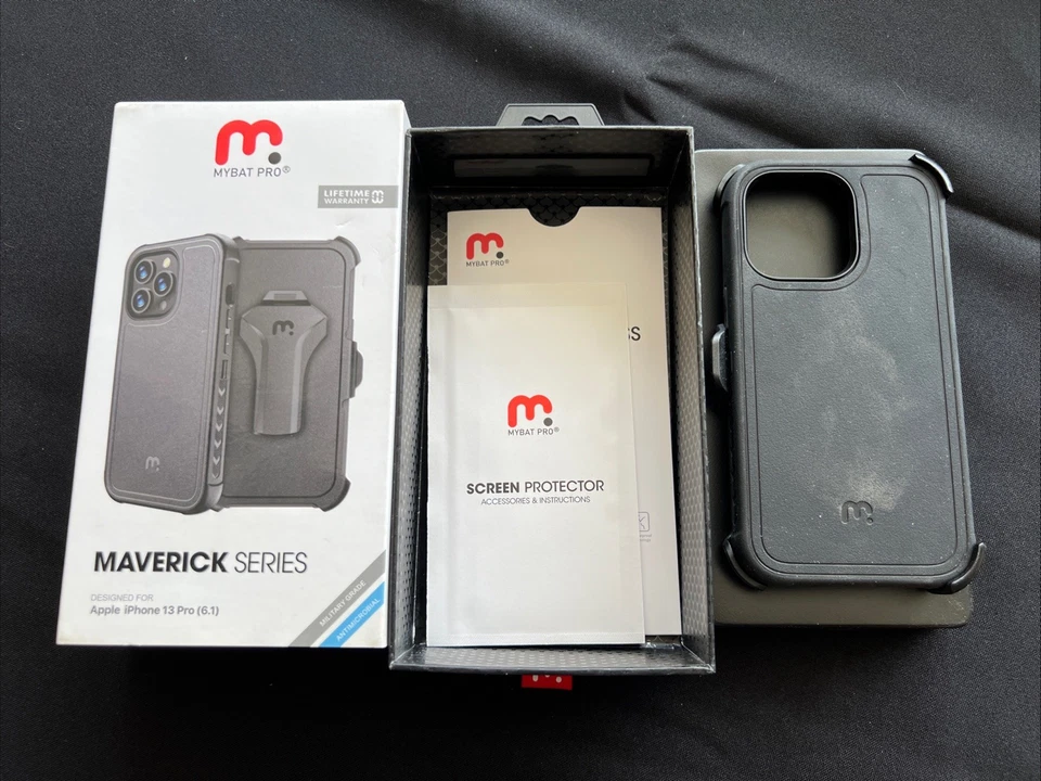 MYBAT PRO for Apple iPhone 13 Pro, Maverick Series Case With Belt Clip Holster - Image 2 of 3
