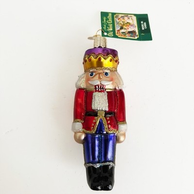 Vintage 2001 Old World Christmas Nutcracker Prince Glass Ornament OWC NOS