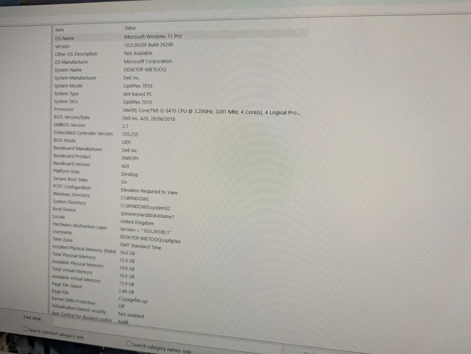Dell OptiPlex 7010 i5 3470 3.20GHz 16GB RAM 120GB SSD+500GB HDD WIFI Win 11 Pro - Image 4 of 4
