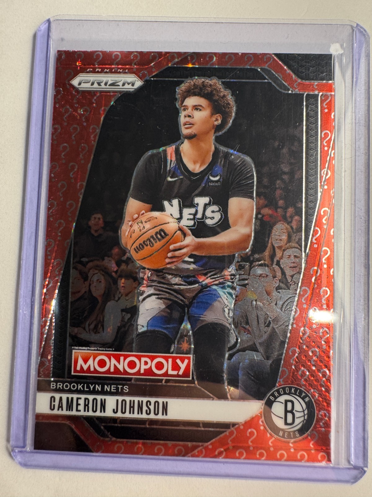 Cameron Johnson 2024-25 Panini Prizm Monopoly #53 Red Chance Prizm