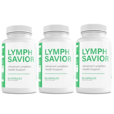 3pack Lymph Savior Advanced Lymphatic Health Support Dietary Supplement 60 Caps