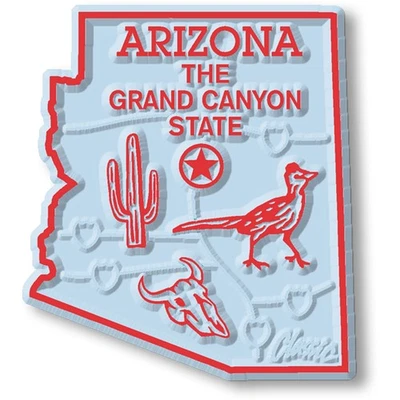 CLASSIC MAGNETS MADE WITH PRIDE IN THE USA Arizona Small State Magnet by Classic Magnets, 1.7" x 1.9"