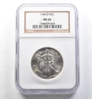 1946-D Walking Liberty Half Dollar MS66 NGC PQ *2632