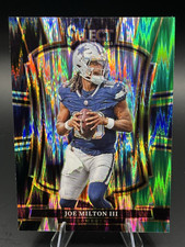 2025 Panini Select Joe Milton III Black Green Shock Premier Level #196