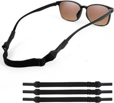 3 Pack Adjustable Eyeglass Strap Cord Retainer for Sunglasses and Glasses