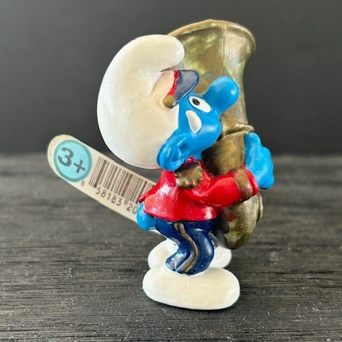 Smurfs 20488 Tuba Smurf Marching Band Figure Rare Vtg 2001 Schleich PVC Figurine - Picture 5 of 6