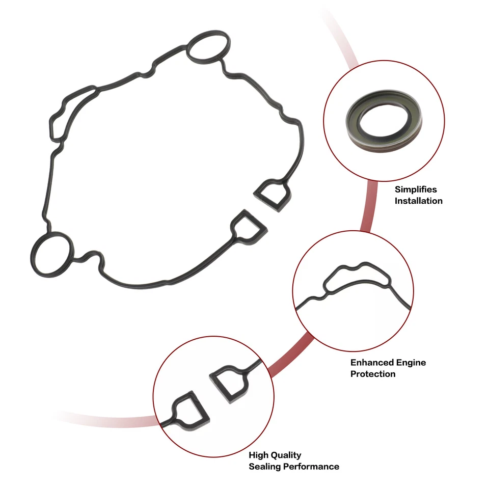 Juego de juntas de cubierta de distribución para Dodge Ram 1500 2500 3500 TCS46169 2003-2010 Foto 3 de 4