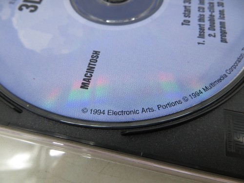 3D ATLAS Version 1.0 CD-ROM for Macintosh MAC Computer 1994 Electronic Arts - Picture 2 of 2