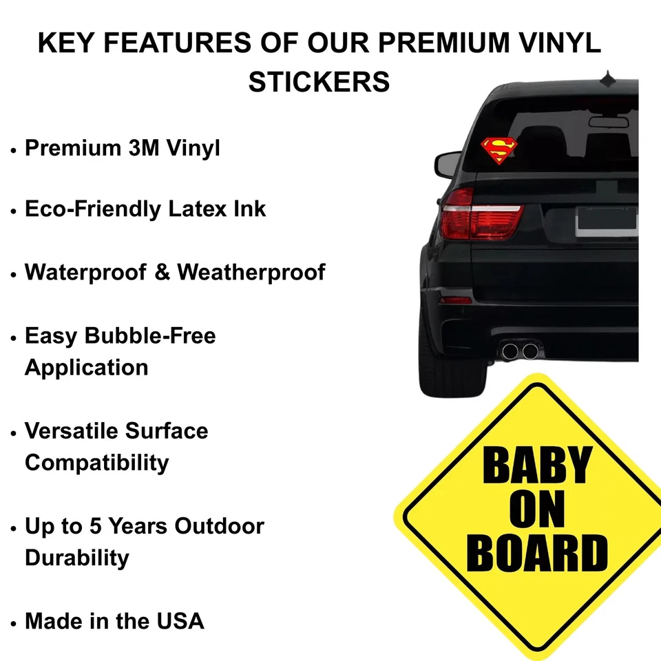 Calcomanía con el logotipo de Batman (paquete de 2) | ELIGE LA TALLA 2"-10" | Pegatina de coche DC Comics Foto 4 de 4