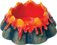5" Volcano Shape Polyresin Cigarette Ashtray Built-in cigarette rests