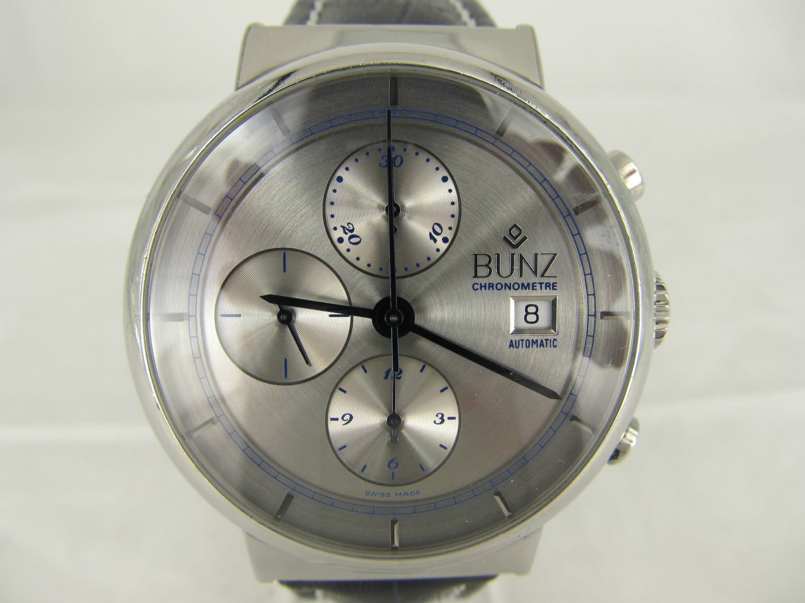 ORIGINAL BUNZ ACIER INOX AUTOMATIC CHRONOGRAPH REF: 370143326027 