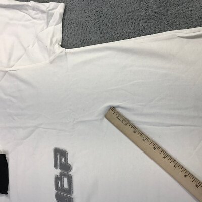 トップス hoodbyair HBA Shirt Mens Extra Large Spell Out Hood By Air Tee White Gray