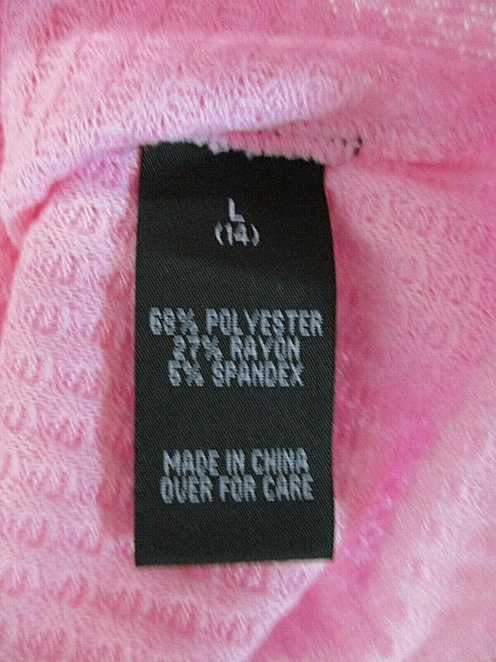 NWT Amy Byer Girls 2-Piece Pink Knit Long Sleeve Top & Tie Dye Scarf Size L(14) - Image 4 of 4