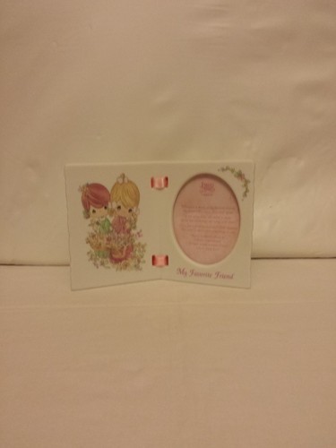 small ceramic picture frame precious moments enesco 1999 my favorite friend