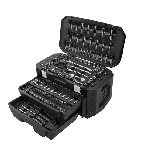 Hart HHMTS414 215-Piece Mechanics Tool Set, Multiple Drive, Chrome