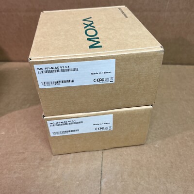 1 Pcs MOXA TECHNOLOGIES Industrial Media Converter MODEL IMC-101-M-SC   V 2.3.1