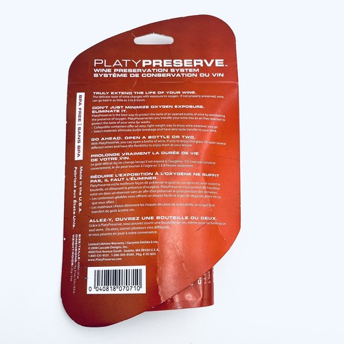 Borraccia vino PlatyPreserve 800 ml flessibile avventura all'aperto PlatyPreserve - Foto 2 di 3