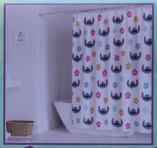 Disney Lilo Stitch Stitch Head Shower Curtain 72x72 NWT