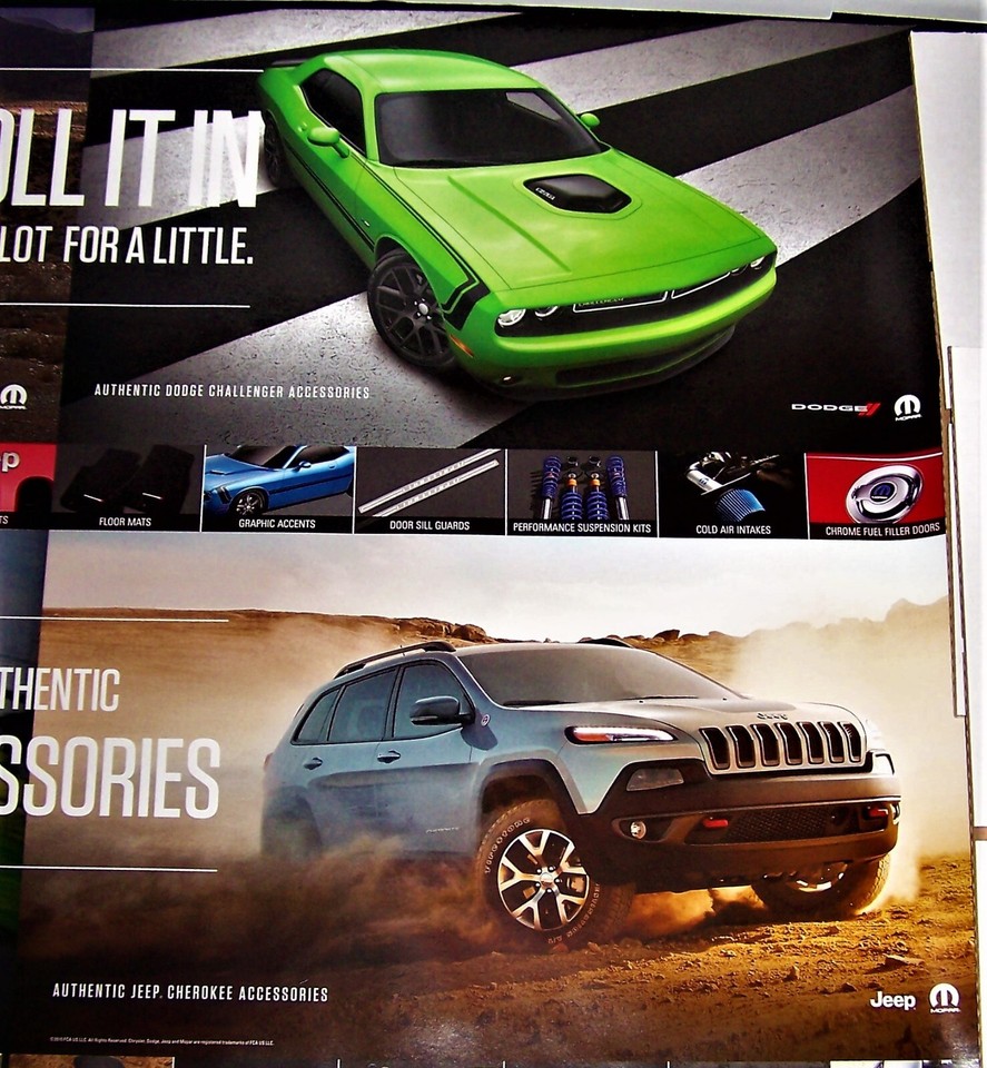 Shaker Challenger /Jeep Wrangler Dealer Only Mopar Accessories Poster