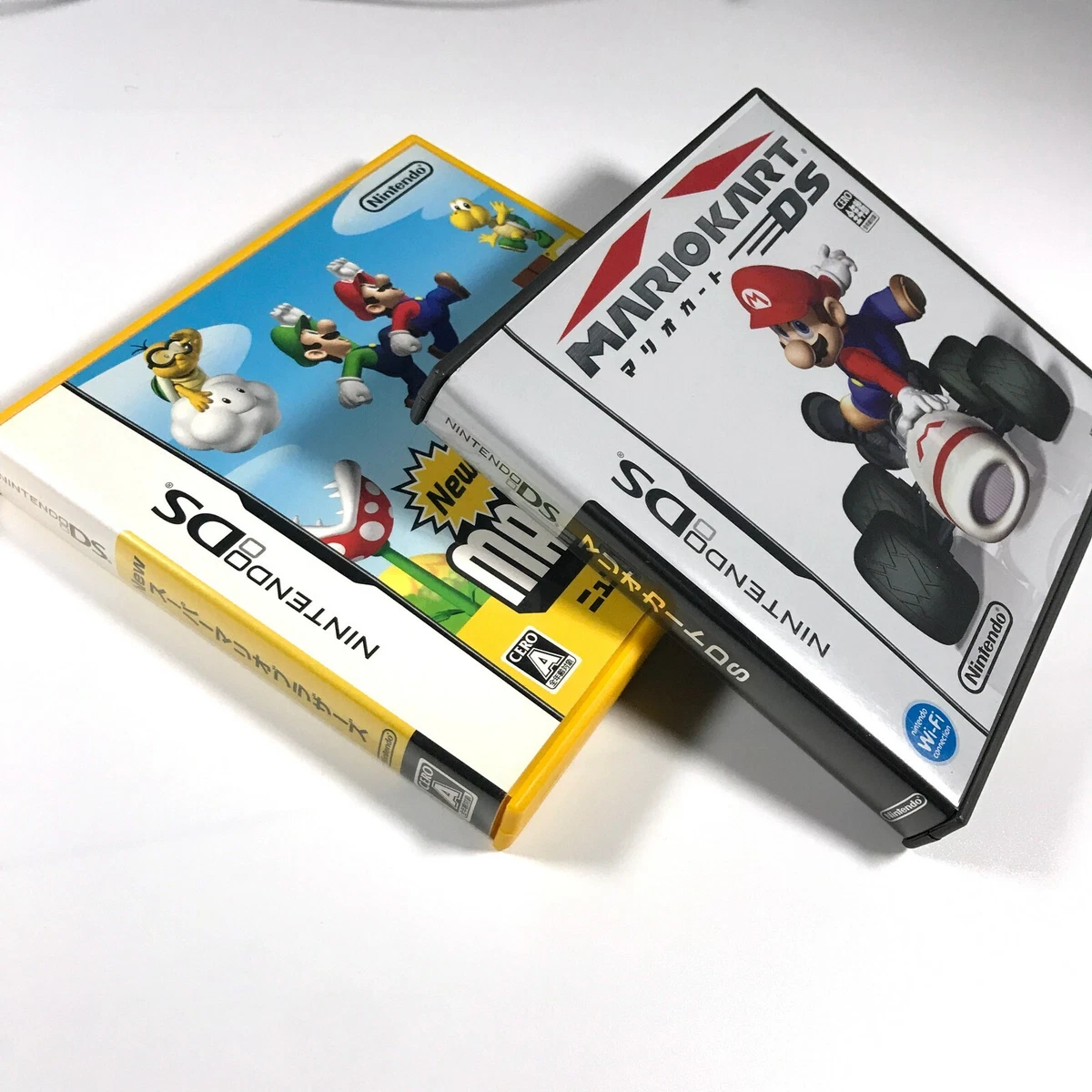 NEW Super Mario Bros. and Mario Kart Set for Nintendo DS with Case