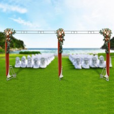 Wedding Arch Backdrop Stand Iron Free Standing Wedding Flower Display Frame 3x6m