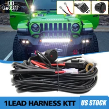 12V 40A LED Work Fog Light Bar Wiring Harness Kit ON/OFF Switch Relay Cable KIT