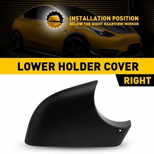 Right Side Car Wing Mirror Cover Lower Bottom Holder For Tesla Model Y 2020-2023