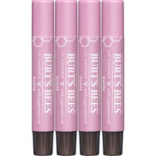 Burt's Bees Guava Lip Shimmer Pack of 4 Natural Moisturizing Lip Color