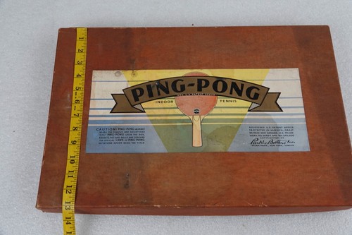 RARE PARKER BROTHERS SALEM MASS. BOARD GAME 1935 PING PONG TABLE TENNIS - Picture 9 of 12