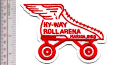 Roller Skating Ohio Hy-Way Rollarena Marion, OH Promo Patch NO TARIFF