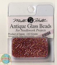Mill Hill Antique Glass Beads 2.63g Antique Red 03056