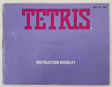 Tetris NES Manual Instruction Booklet Only (Nintendo Entertainment System)