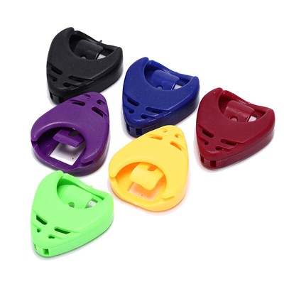 6pcs plastic heart shape guitar pick collection holder guitar pick case box. _cn