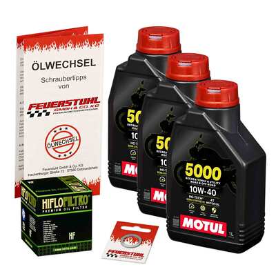 Honda CB 750 Seven Fifty (RC42) 92-03, Motul 10W40 Öl + HiFlo Ölfilter, Motoröl