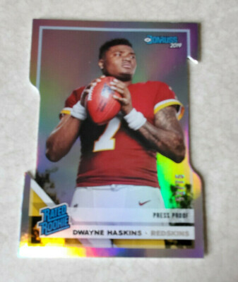 DWAYNE HASKINS 2019 DONRUSS RATED ROOKIE SILVER PRESS PROOF DIE-CUT 52/75 NM/M