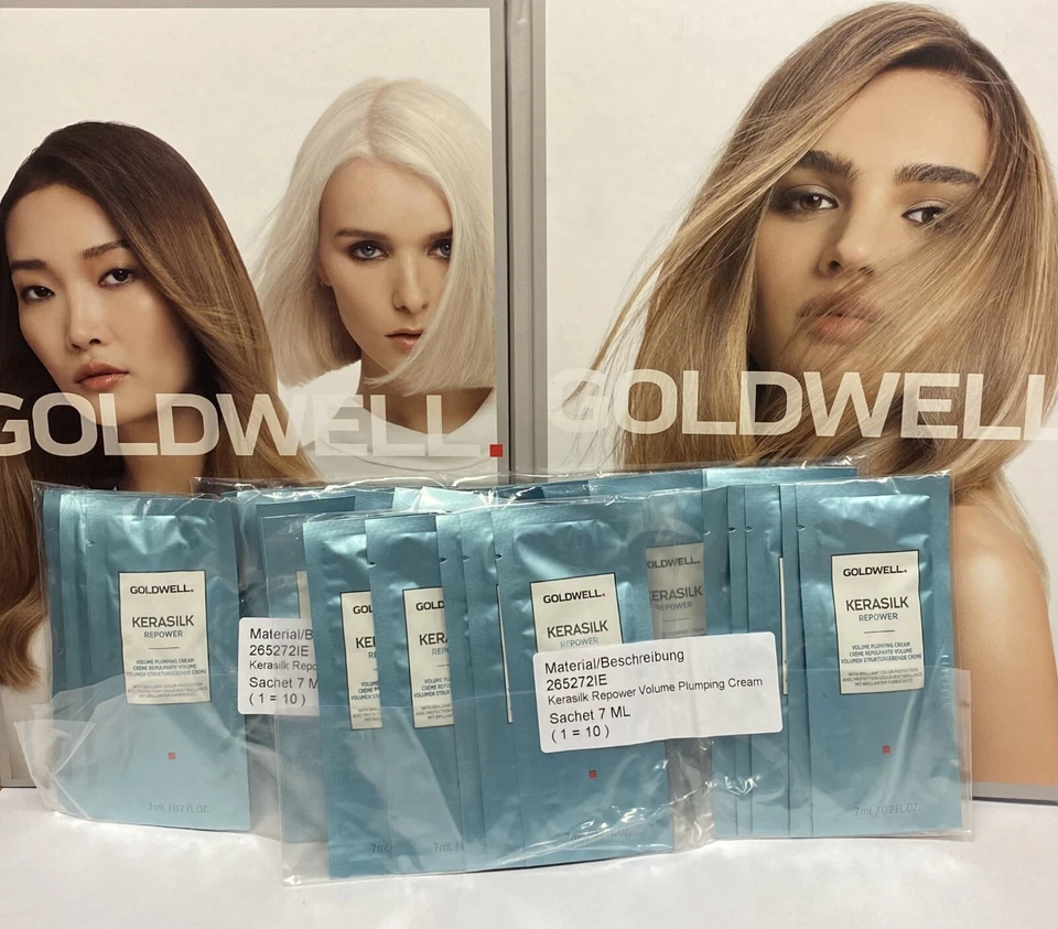 Goldwell Kerasilk Repower Volume Plumping Cream 30x7ml=210ml Reise Größe Neu