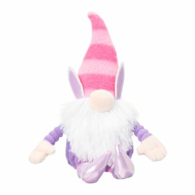 Way To Celebrate Easter Small Purple & Pink Huggie Hugs Gnome Plush - New