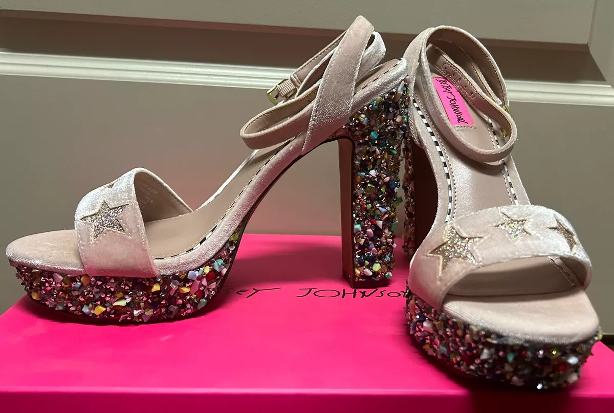 Betsey johnson top pink heels