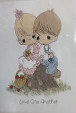 Paragon Needlecraft Precious Moments Love One Another Embroidery Kit 1078 VTG