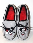 Embroider MICKEY MOUSE Xmas Slippers MOCCASINS Style SHOES Rubber Soles MEN 7-8 — photo 3